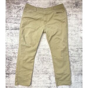 Levi's 505 Regular Fit Pants Men's 34x30 Ripstop Khaki Tan Straight Leg Cotton